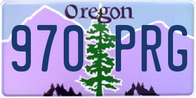 OR license plate 970PRG