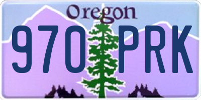 OR license plate 970PRK