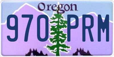 OR license plate 970PRM