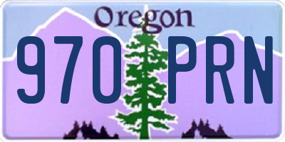OR license plate 970PRN