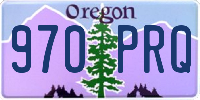 OR license plate 970PRQ
