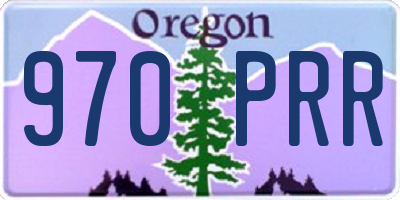 OR license plate 970PRR