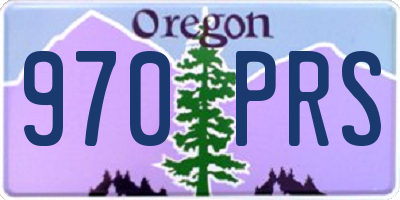 OR license plate 970PRS