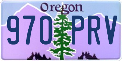 OR license plate 970PRV