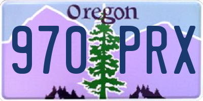 OR license plate 970PRX