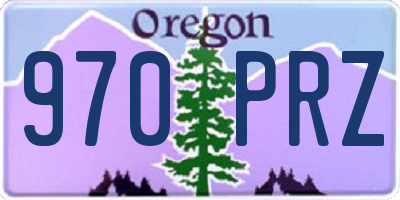 OR license plate 970PRZ