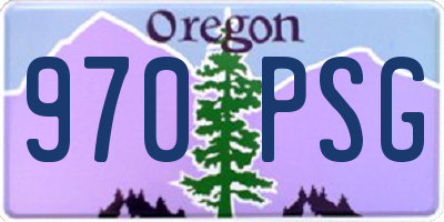 OR license plate 970PSG