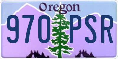 OR license plate 970PSR