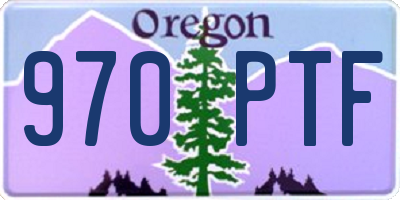 OR license plate 970PTF