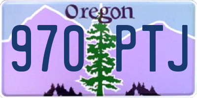 OR license plate 970PTJ