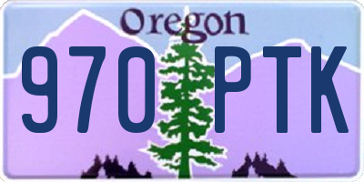 OR license plate 970PTK