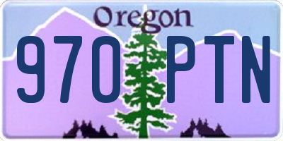 OR license plate 970PTN