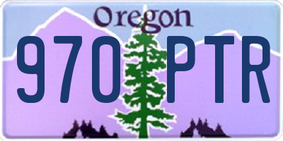 OR license plate 970PTR