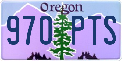 OR license plate 970PTS