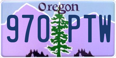 OR license plate 970PTW