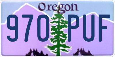 OR license plate 970PUF