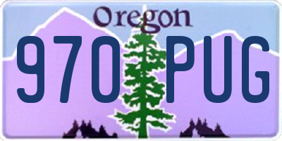 OR license plate 970PUG