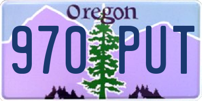 OR license plate 970PUT