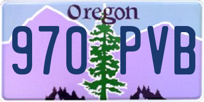 OR license plate 970PVB