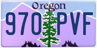OR license plate 970PVF