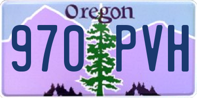 OR license plate 970PVH