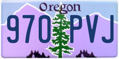 OR license plate 970PVJ