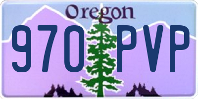 OR license plate 970PVP