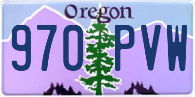 OR license plate 970PVW