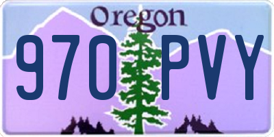 OR license plate 970PVY