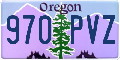 OR license plate 970PVZ