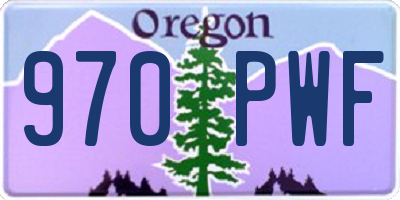 OR license plate 970PWF