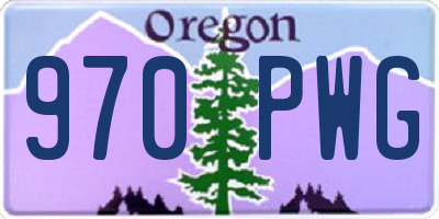 OR license plate 970PWG