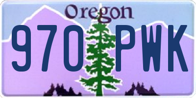 OR license plate 970PWK