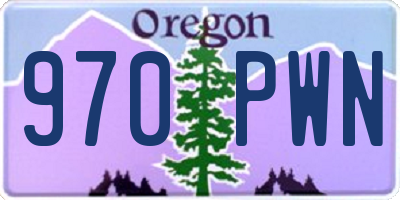 OR license plate 970PWN