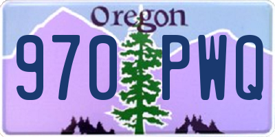 OR license plate 970PWQ