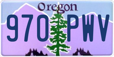 OR license plate 970PWV