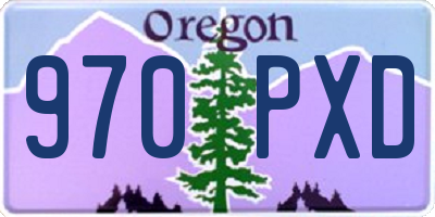 OR license plate 970PXD