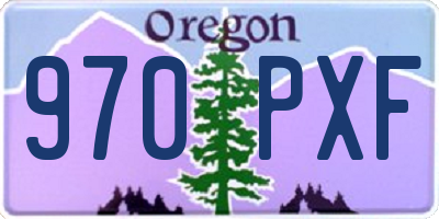 OR license plate 970PXF