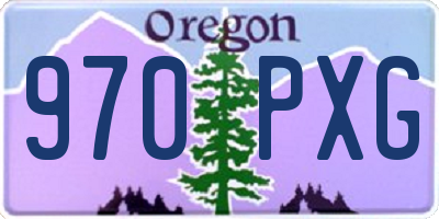 OR license plate 970PXG