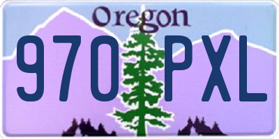 OR license plate 970PXL