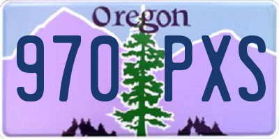 OR license plate 970PXS