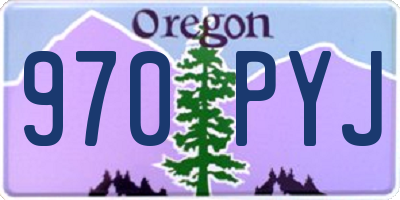 OR license plate 970PYJ