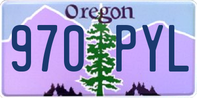 OR license plate 970PYL