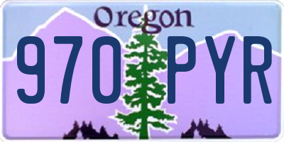 OR license plate 970PYR