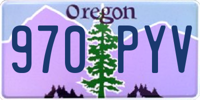 OR license plate 970PYV