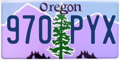 OR license plate 970PYX