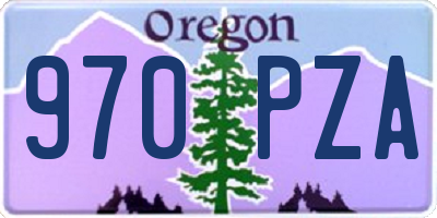 OR license plate 970PZA