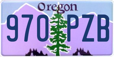OR license plate 970PZB