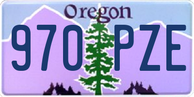 OR license plate 970PZE