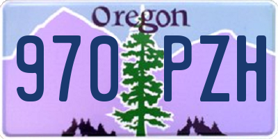 OR license plate 970PZH